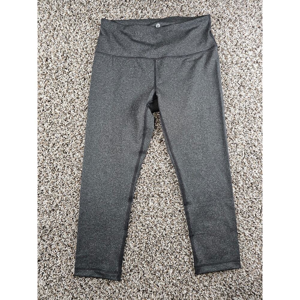90 Degrees by Reflex Womens Sz L Athletic Leggings Charcoal Gray